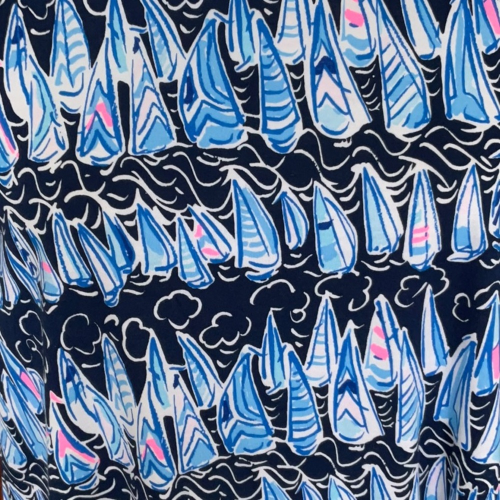 NWT Lilly Pulitzer Kristen Dress Sails and Stripes SZ L Coastal Preppy Nautical - Picture 5 of 10